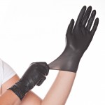 Rokavice nitril črne L 100kos