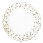 Čipkasti podstavki fi10cm 250 kos