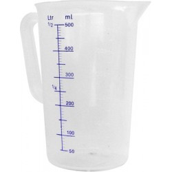 Vrč/menzura z odprtim ročajem (PVC) 1l