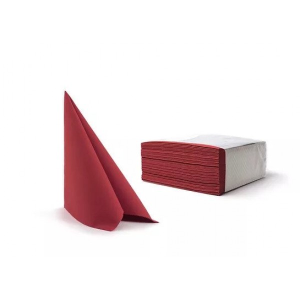Serviete Airlaid 40x40cm bordo 50kos